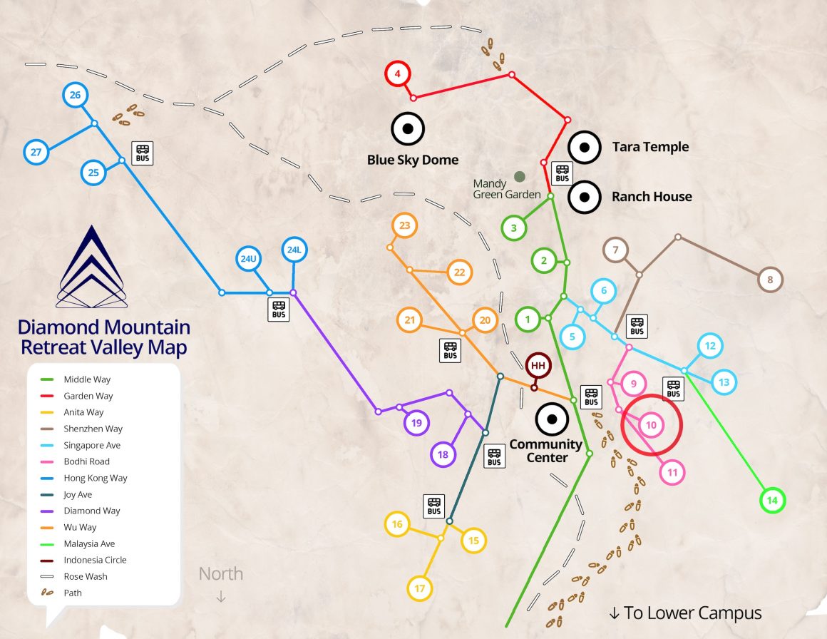 10-Diamond-Mountain-Retreat-Valley-Map House 10: Karuna