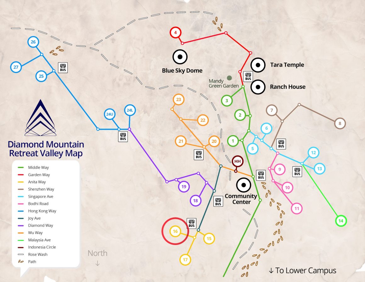 16-Diamond-Mountain-Retreat-Valley-Map House 16: Capitan