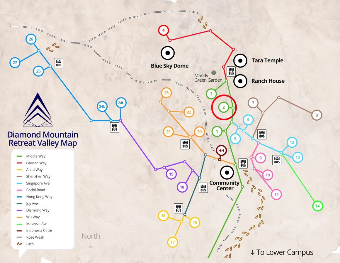 2-Diamond-Mountain-Retreat-Valley-Map House 2: Dechen