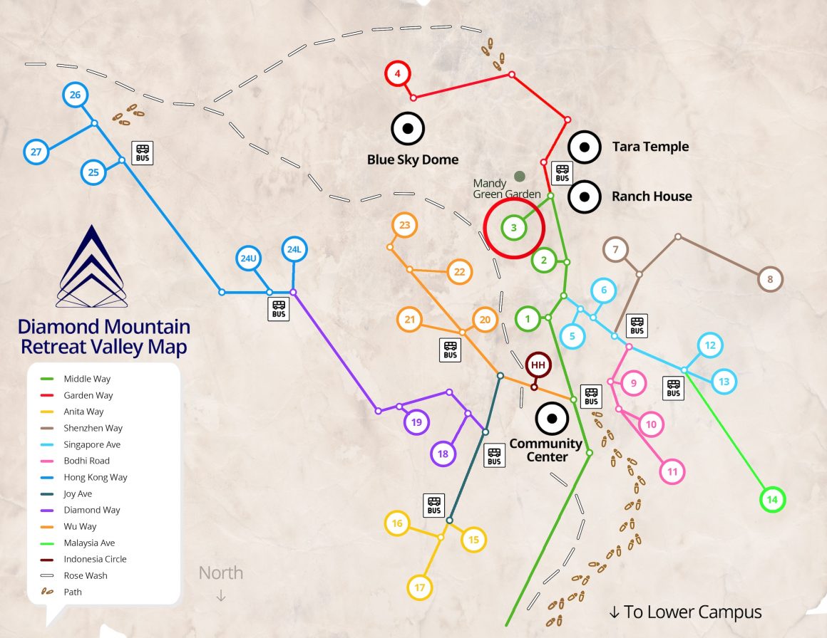 3-Diamond-Mountain-Retreat-Valley-Map House 3: Amrita